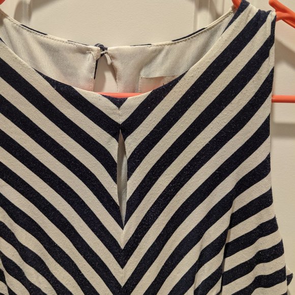 Navy and white summer dress - Picture 2 of 5